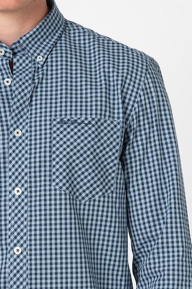 Ben Sherman Camasa cu model gingham si guler fixat cu nasturi Barbati