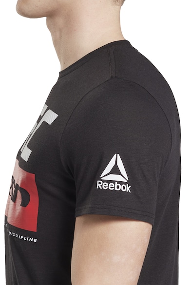 Reebok Tricou slim fit cu imprimeu logo Ufc Barbati