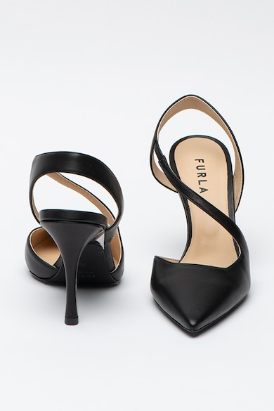 Furla Pantofi stiletto slingback de piele cu varf ascutit Code Femei