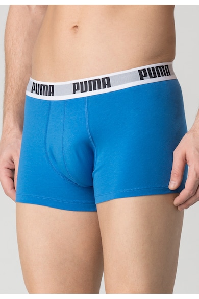 Puma Set de boxeri gri melange cu albastru - 2 perechi Barbati