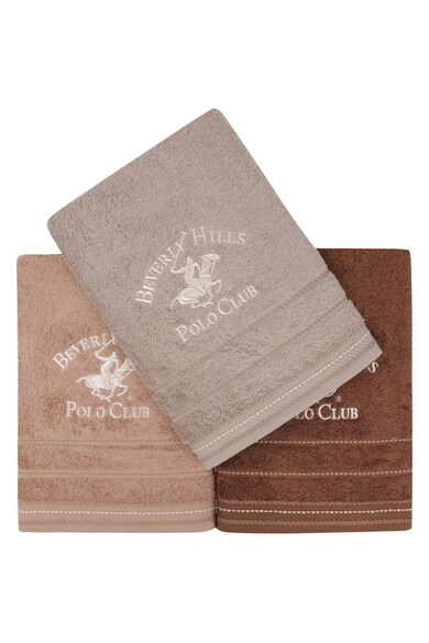 Beverly Hills Polo Club Set 3 prosoape  100% bumbac, 480 gr/m², 70 x 140 cm, maro inchis, maro, maro deschis Femei