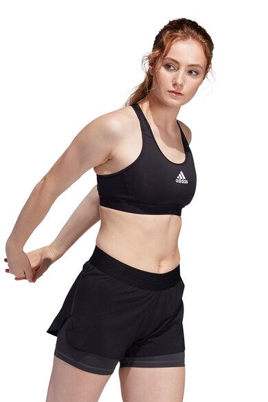 adidas Performance Bustiera cu decupaj cu plasa pe partea din spate, pentru antrenament Femei