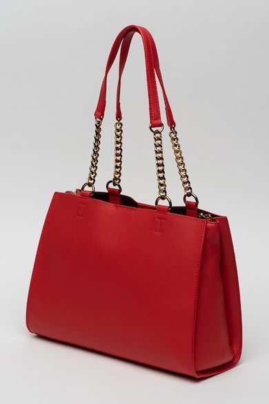 Love Moschino Geanta shopper de piele ecologica cu aplicatie logo metalica Femei