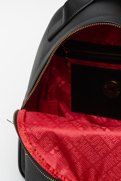 Love Moschino Műbőr hátizsák logós részlettel női