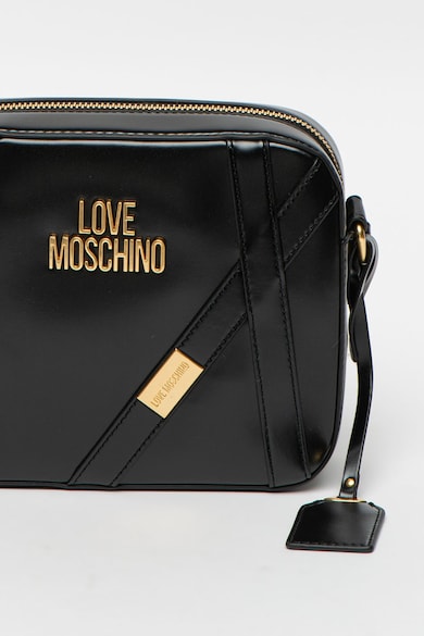 Love Moschino Geanta crossbody din piele ecologica cu logo metalic Femei