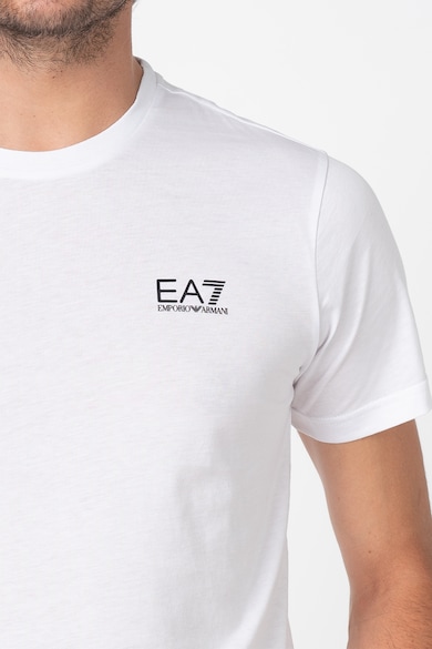 EA7 Tricou cu decolteu la baza gatului si logo Barbati