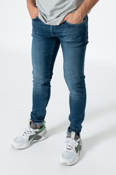 Pepe Jeans London Blugi skinny cu talie joasa Finsbury Barbati