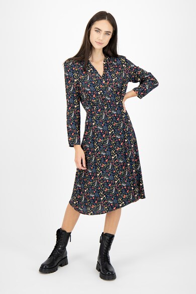 Pepe Jeans London Rochie midi petrecuta cu imprimeu floral Kelly Femei