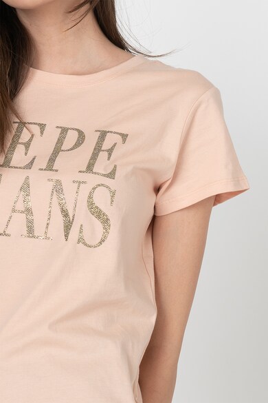 Pepe Jeans London Тениска Lucila с бляскава щампа Жени