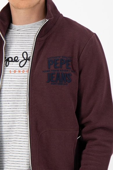 Pepe Jeans London Суитшърт с лого и цип Мъже