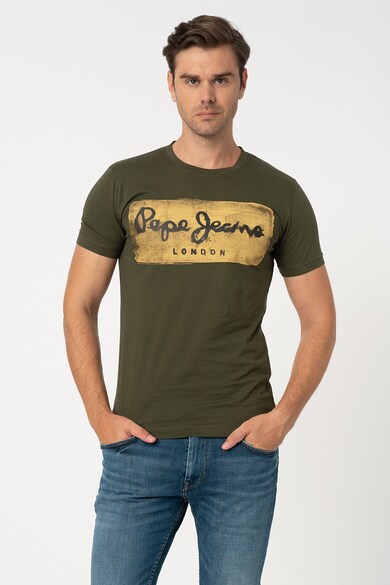 Pepe Jeans London Tricou slim fit cu imprimeu logo Charing Barbati