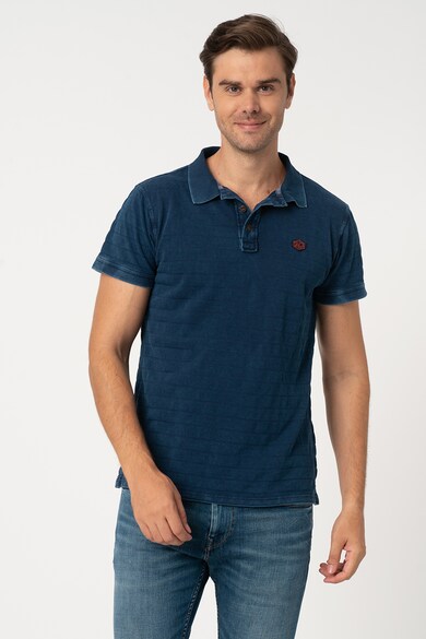 Pepe Jeans London Tricou polo de bumbac in dungi Reeves Barbati