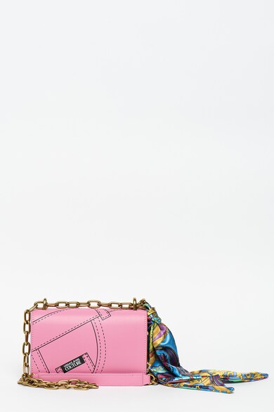 Versace Jeans Couture Geanta crossbody de piele ecologica, accesorizata cu o esarfa Femei