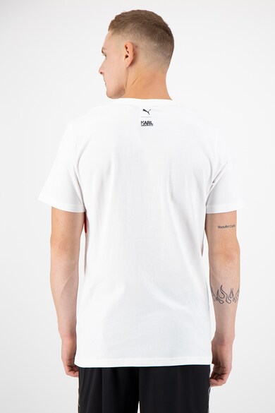 Puma Tricou cu decolteu la baza gatului si imprimeu logo Barbati