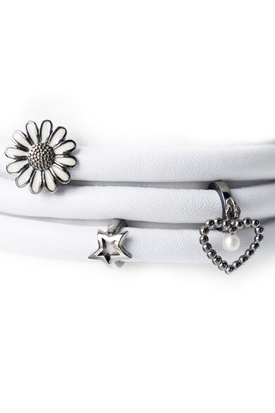 Christina Jewelry&Watches Christina Jewelry& Watches, Bratara de piele cu talismane de argint Femei