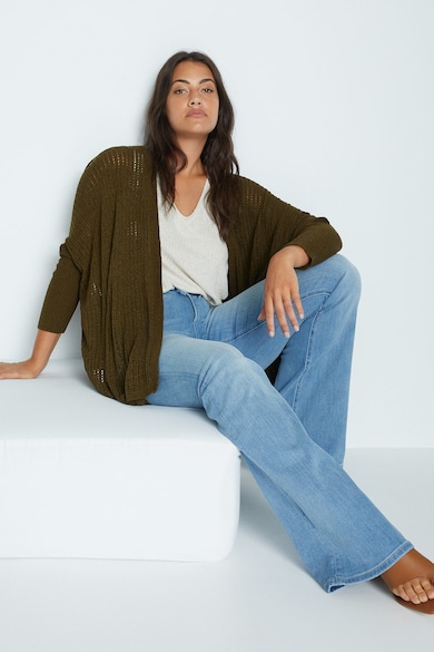 VIOLETA BY MANGO Cardigan lejer, fara inchidere, cu maneci dolman Estoril Femei