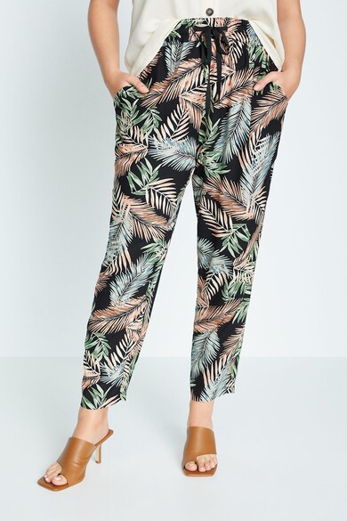 VIOLETA BY MANGO Pantaloni cu imprimeu tropical Waitopi Femei