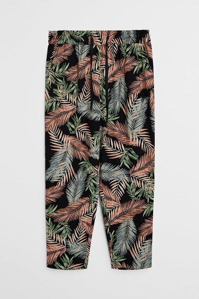 VIOLETA BY MANGO Pantaloni cu imprimeu tropical Waitopi Femei
