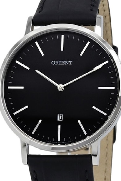 ORIENT Ceas quartz cu o curea de piele Barbati