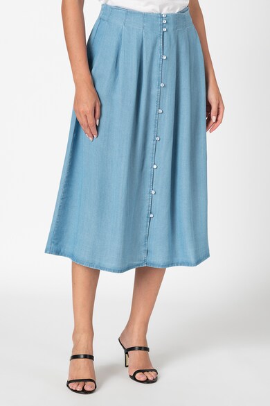 Vero Moda Fusta midi din chambray Lena Femei