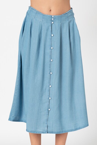 Vero Moda Fusta midi din chambray Lena Femei