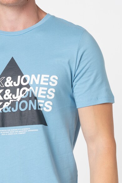 Jack & Jones Cole szűk fazonú mintás pamutpóló férfi