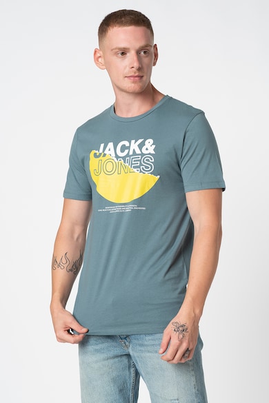 Jack & Jones Cole szűk fazonú mintás pamutpóló férfi