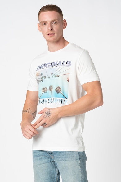 Jack & Jones Tricou cu imprimeu grafic si text Palmers Barbati