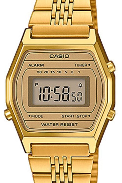 Casio Ceas digital cronograf cu bratara metalica Femei