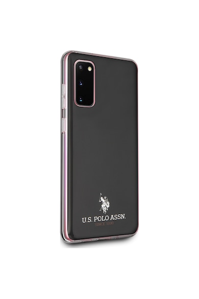 U.S. Polo Assn. Husa de protectie US Polo Shiny pentru Samsung Galaxy S20, Black Barbati