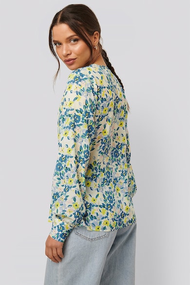 NA-KD Bluza cu croiala petrecuta si imprimeu floral Femei