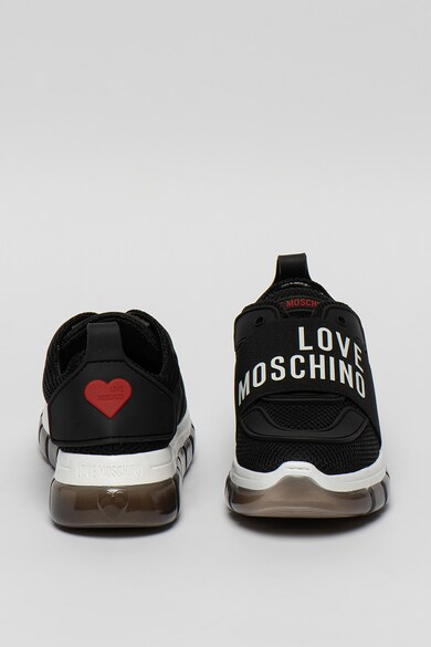 Love Moschino Pantofi sport slip-on de plasa, cu banda logo Femei
