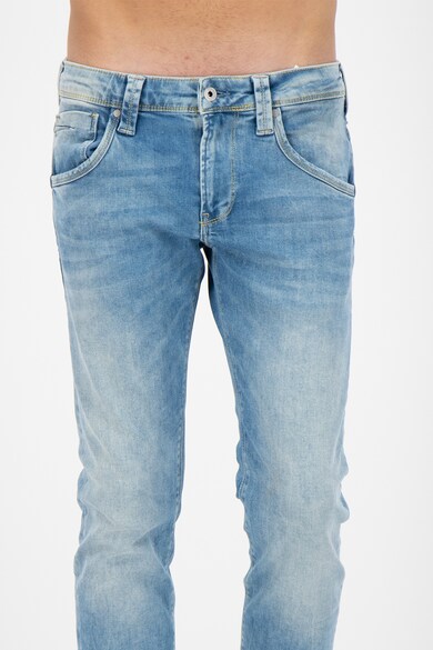 Pepe Jeans London Blugi regular fit cu aspect decolorat Zinc Barbati