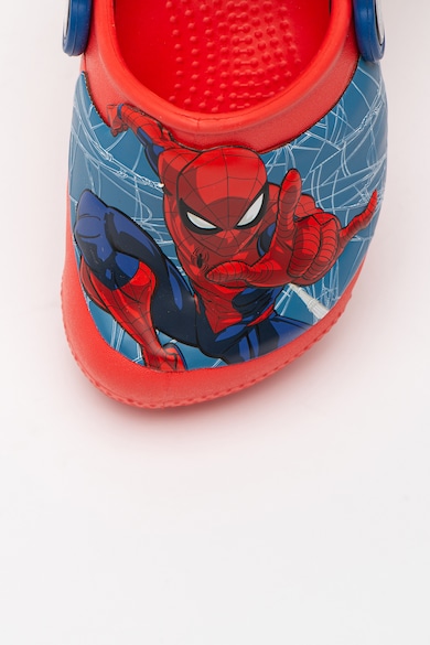 Crocs Saboti slingback cu model Spiderman Fete