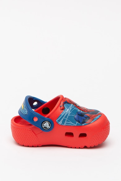 Crocs Saboti slingback cu model Spiderman Fete