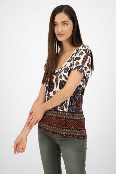 DESIGUAL Tricou slim fit cu decolteu in V Femei