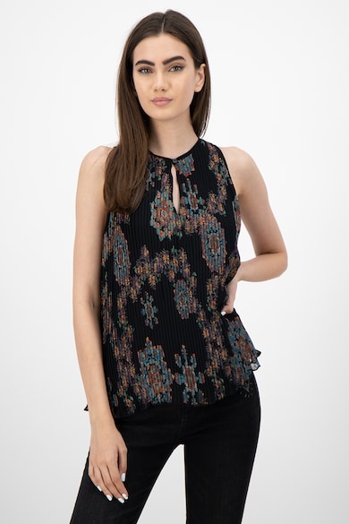 DESIGUAL Bluza cu model floral si model plisat Femei