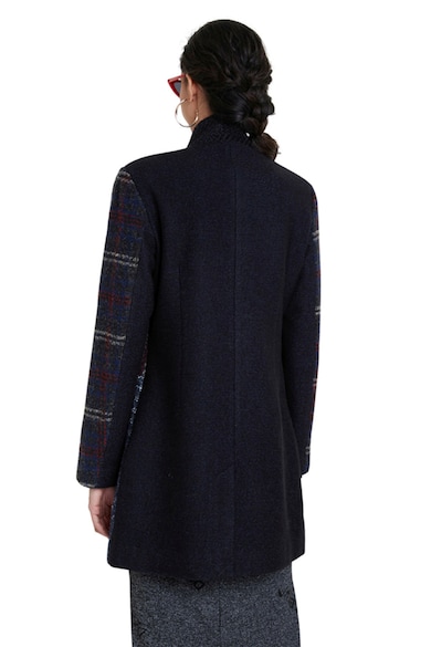 DESIGUAL Palton din amestec de lana cu model Femei
