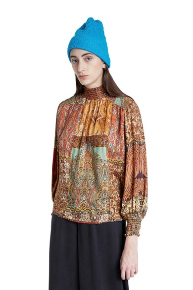 DESIGUAL Bluza vaporoasa cu model grafic Femei