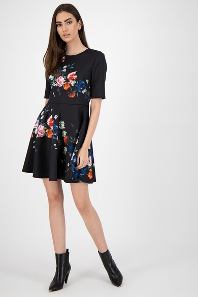 Ted Baker Rochie cu croiala pe bie si model floral Femei