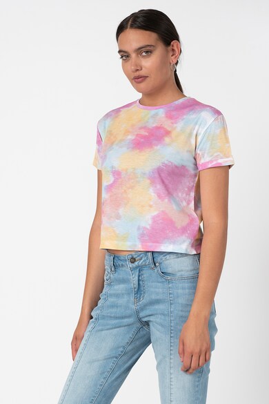 Trendyol Tricou de bumbac cu aspect tie-dye Femei