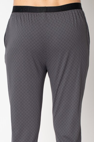 ESPRIT Bodywear Tricou de bumbac organic si pantaloni de pijama cu imprimeu Barbati