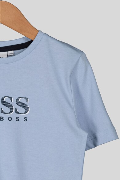 Boss Hugo Boss Tricou cu decolteu la baza gatului si logo Baieti