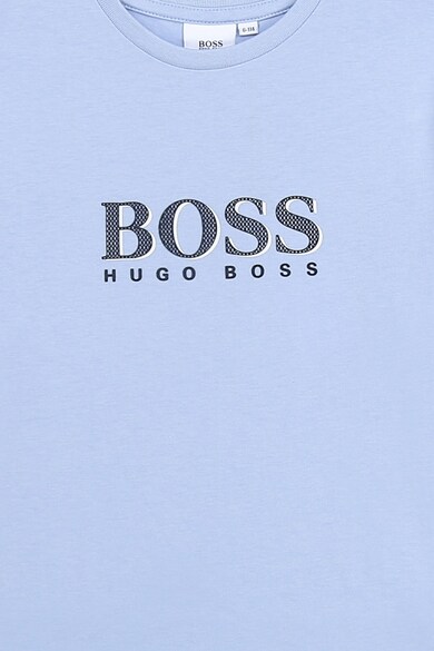 Boss Hugo Boss Kerek nyakú logómintás felső Fiú