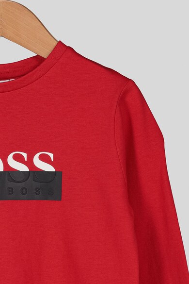 Boss Hugo Boss Bluza cu imprimeu logo contrastant Baieti