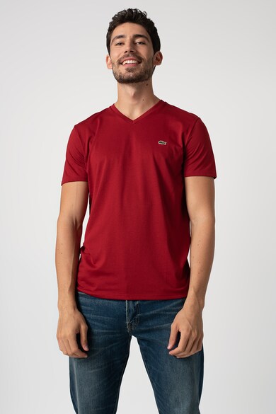 Lacoste Tricou cu decolteu in V si logo Barbati