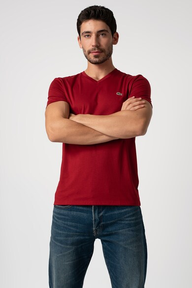 Lacoste Tricou cu decolteu in V si logo Barbati