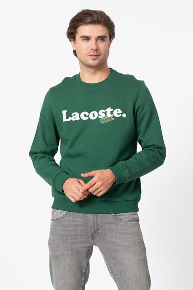 Lacoste Logómintás pamutpulóver férfi