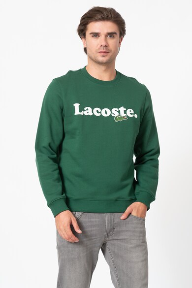 Lacoste Logómintás pamutpulóver férfi