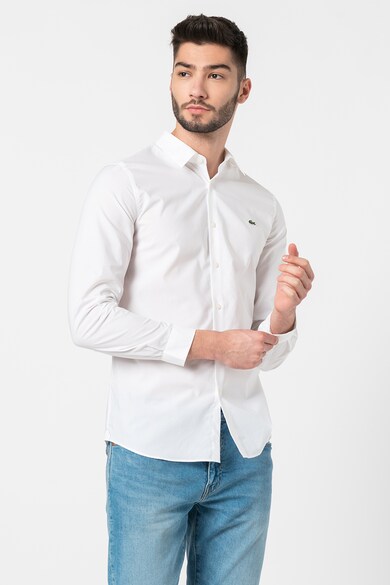 Lacoste Camasa slim fit cu logo brodat pe piept Barbati